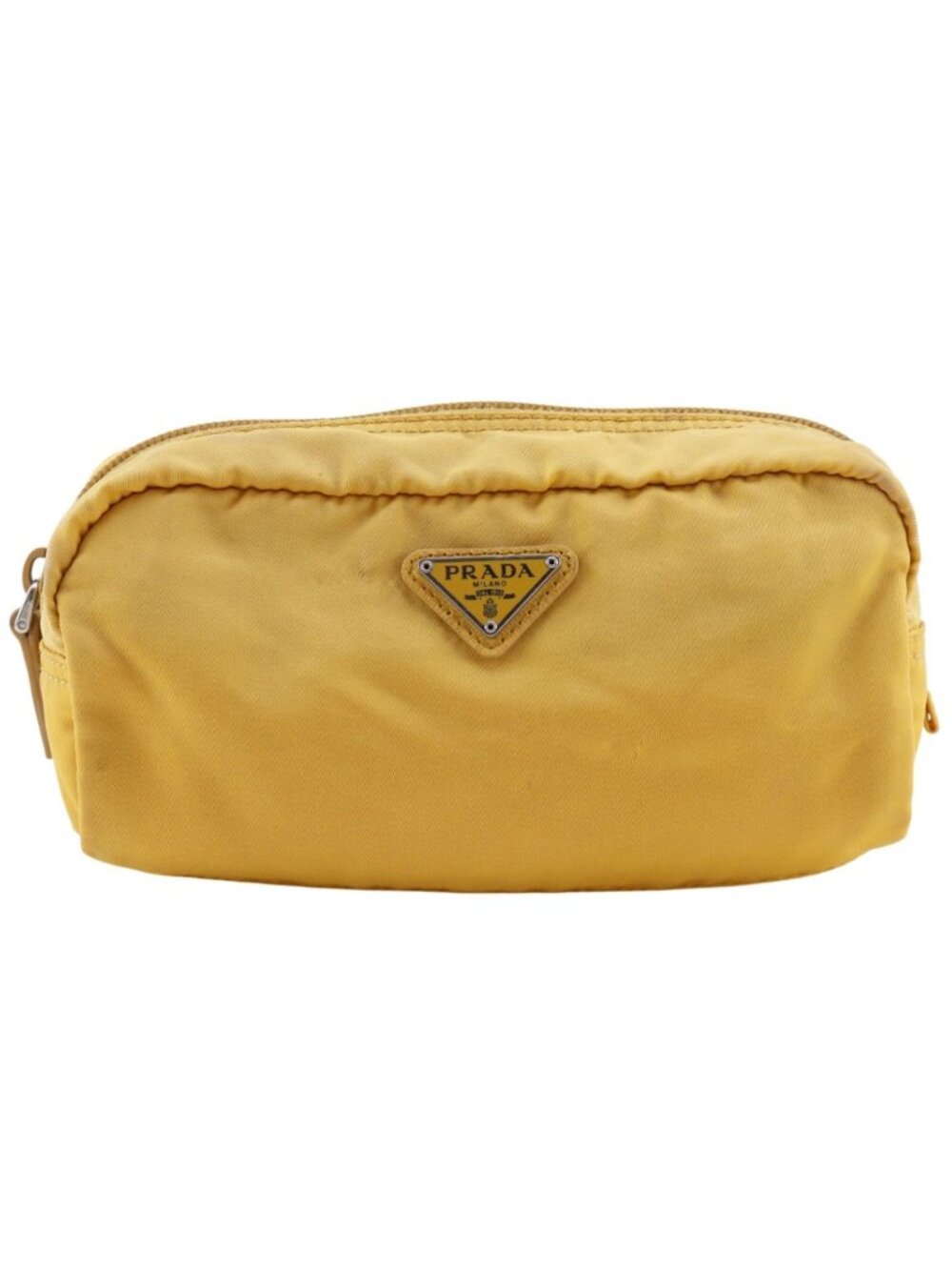 Prada Nylon Yellow Pouch